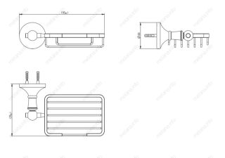 Мыльница Melana MLN-821012 золото
